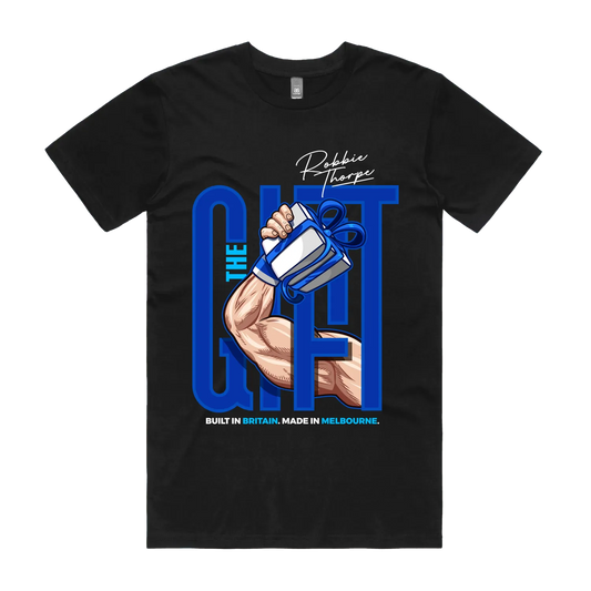Black front flat lay